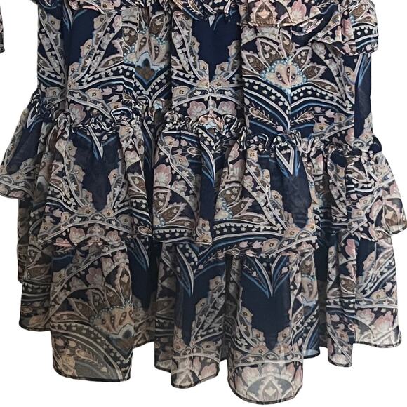 Misa Los Angeles Lolita Mini Dress In Resort Paisley Size M - Picture 9 of 16